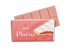 JANEK Jankova plněná jahodová čokoláda z lásky 200 g 1