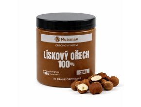 NUTSMAN Lískový krém 100% 250 g