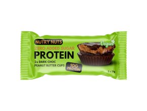 NUTRY NUTS Proteinové košíčky hořká čokoláda s arašídovým máslem 42 g