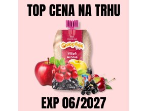 OVOCŇÁK Pyré Jablko, višeň a arónie 200 g EXP 062027