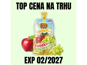 OVOCŇÁK Mošt Jablko Bílý hrozen 250 ml EXP 022027
