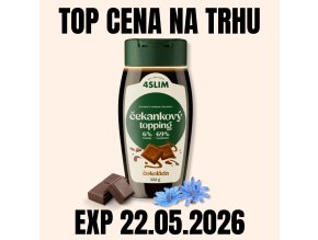 4SLIM Čekankový topping čokoláda 700 g EXP 22.05.2026