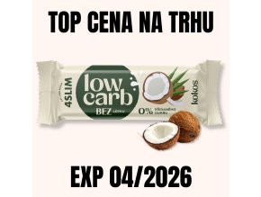 4SLIM Low Carb tyčinka kokos 35 g EXP 042026