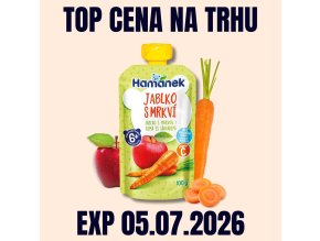 HAMÁNEK KV kapsička Jablko s mrkví 100 g EXP 05.07.2026