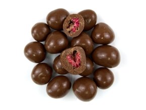 NUTSMAN Lyofilizované maliny v mléčné čokoládě