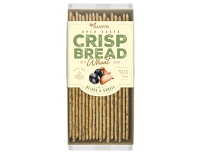 CRISP BREAD Wheat OLIVES &GARLIC