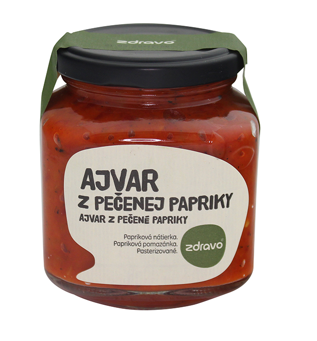 Levně ZDRAVO Ajvar z pečených paprik 300g