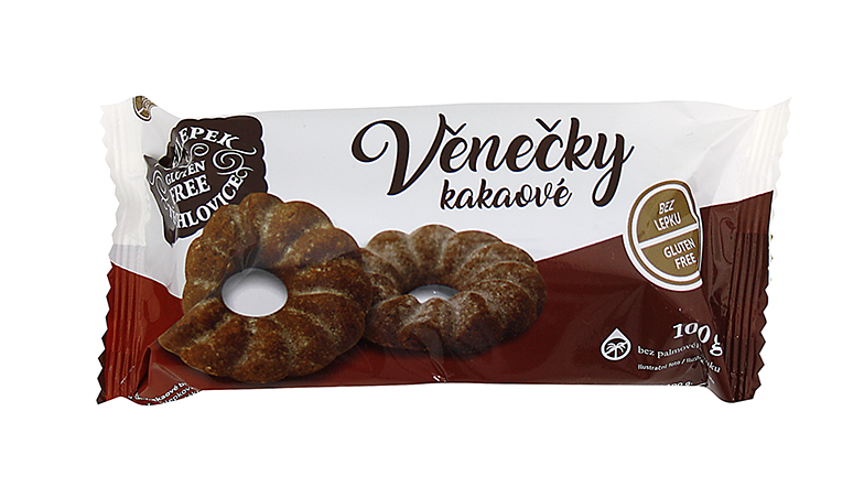 Levně Perník s.r.o. Věnečky kakaové 100g BEZLEPKU