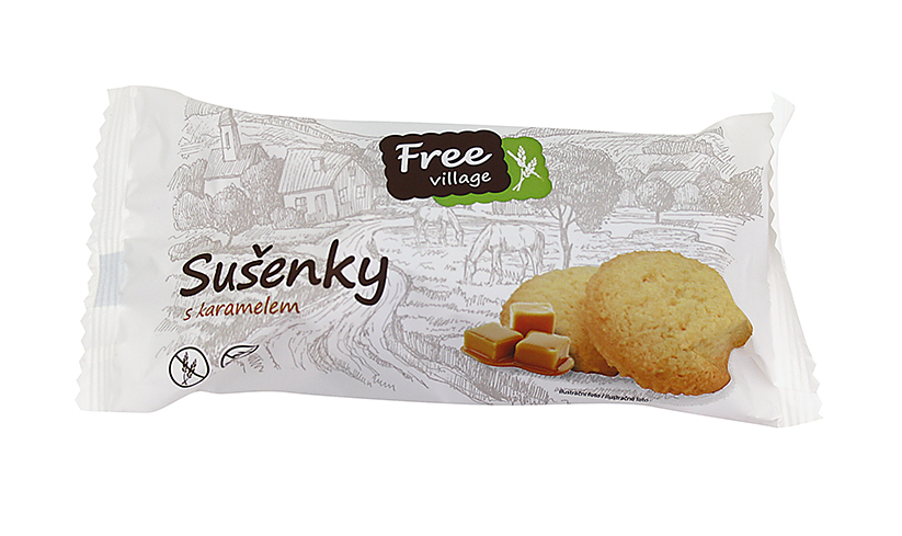Perník s.r.o. Perník s.r.o. Sušenky s karamelem 90g BEZLEPKU