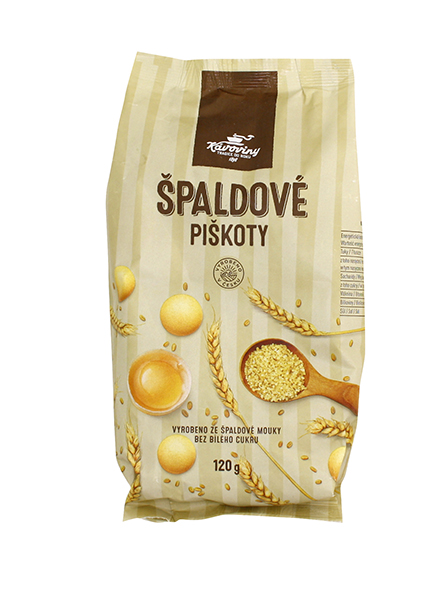 Levně KÁVOVINY Piškoty špaldové 120g