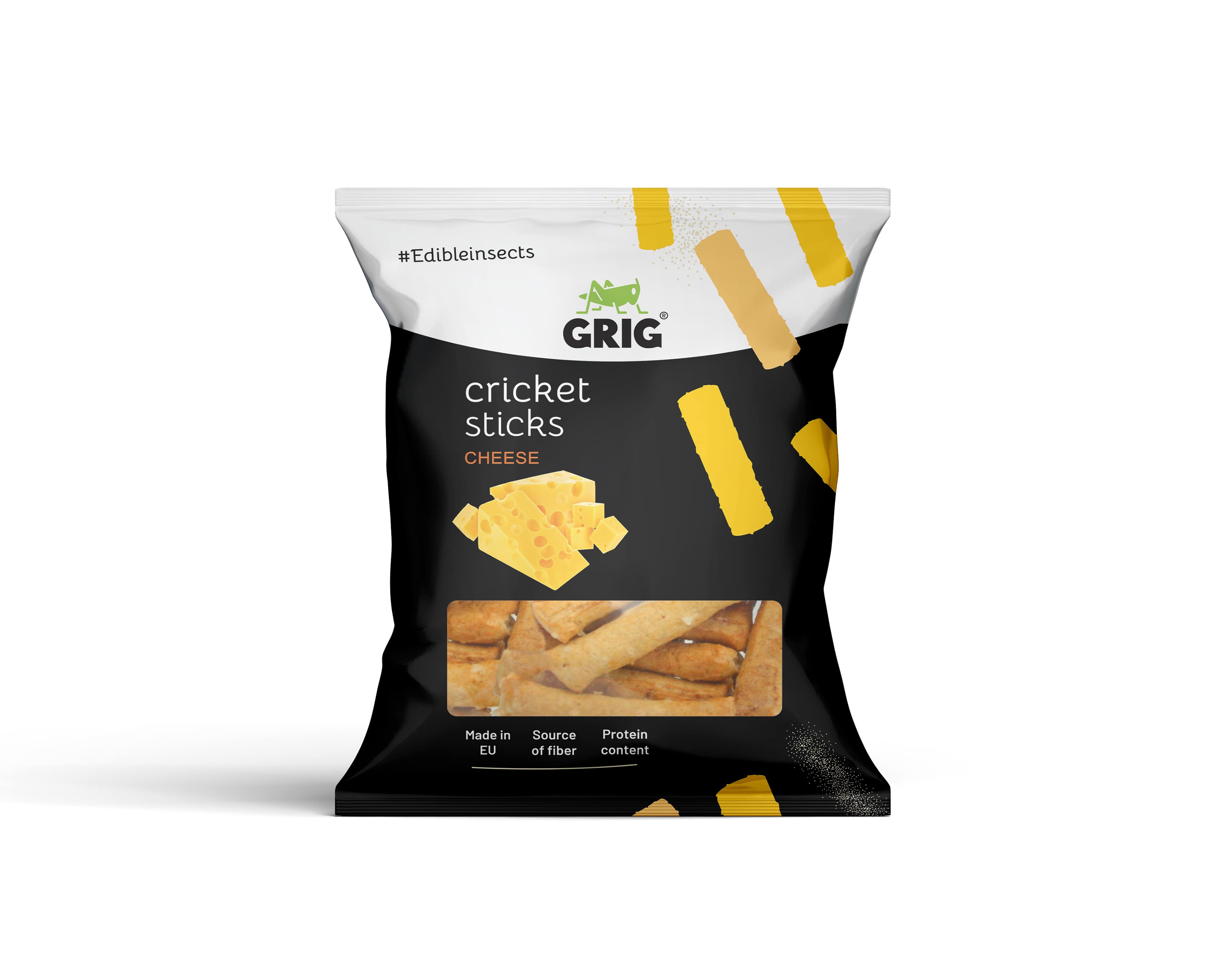 GRIG Proteinové cvrččí tyčinky - Sýrové 100g