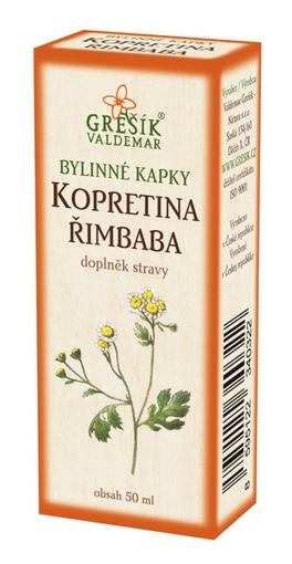 Levně Grešík Bylinné kapky Kopretina řimbaba kapky 50 ml