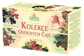 GREŠÍK Kolekce Ovocných čajů 5x4ks