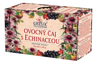 GREŠÍK Ovocný čaj s echinaceou 20 n.s. Ovocný čaj