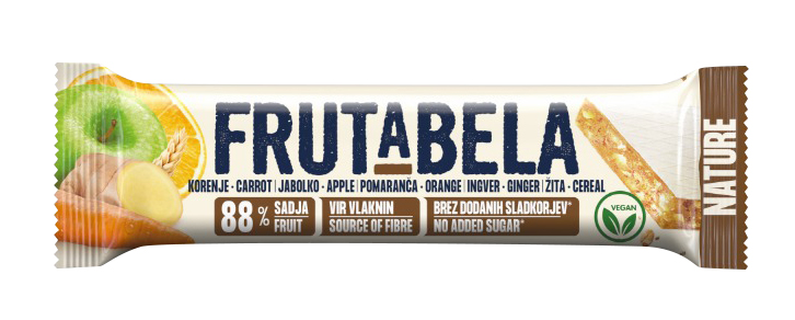 Fructal Frutabela nature mrkev, jablko, pomeranč 35 g