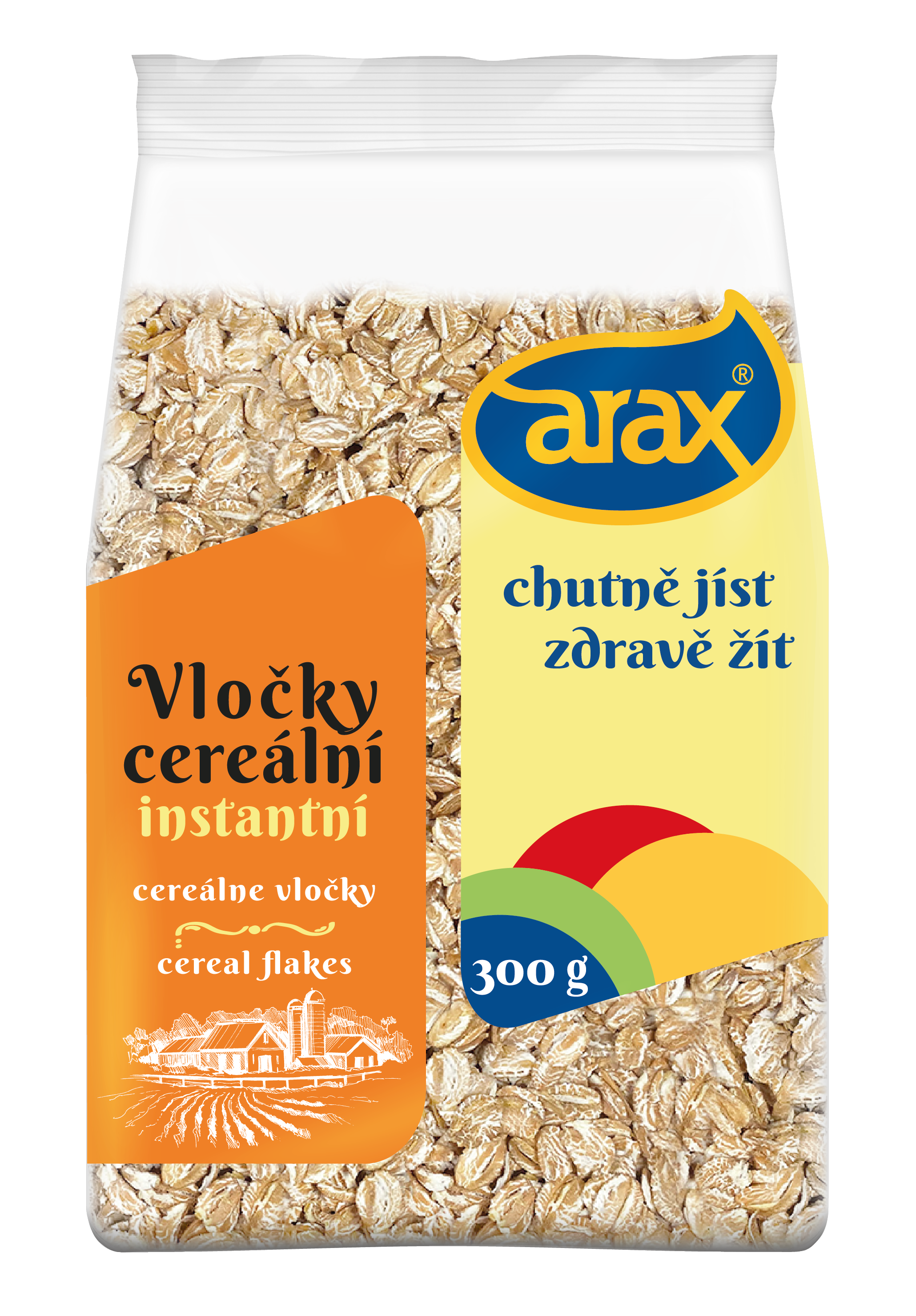 ARAX Žitné vločky, instantní 300 g