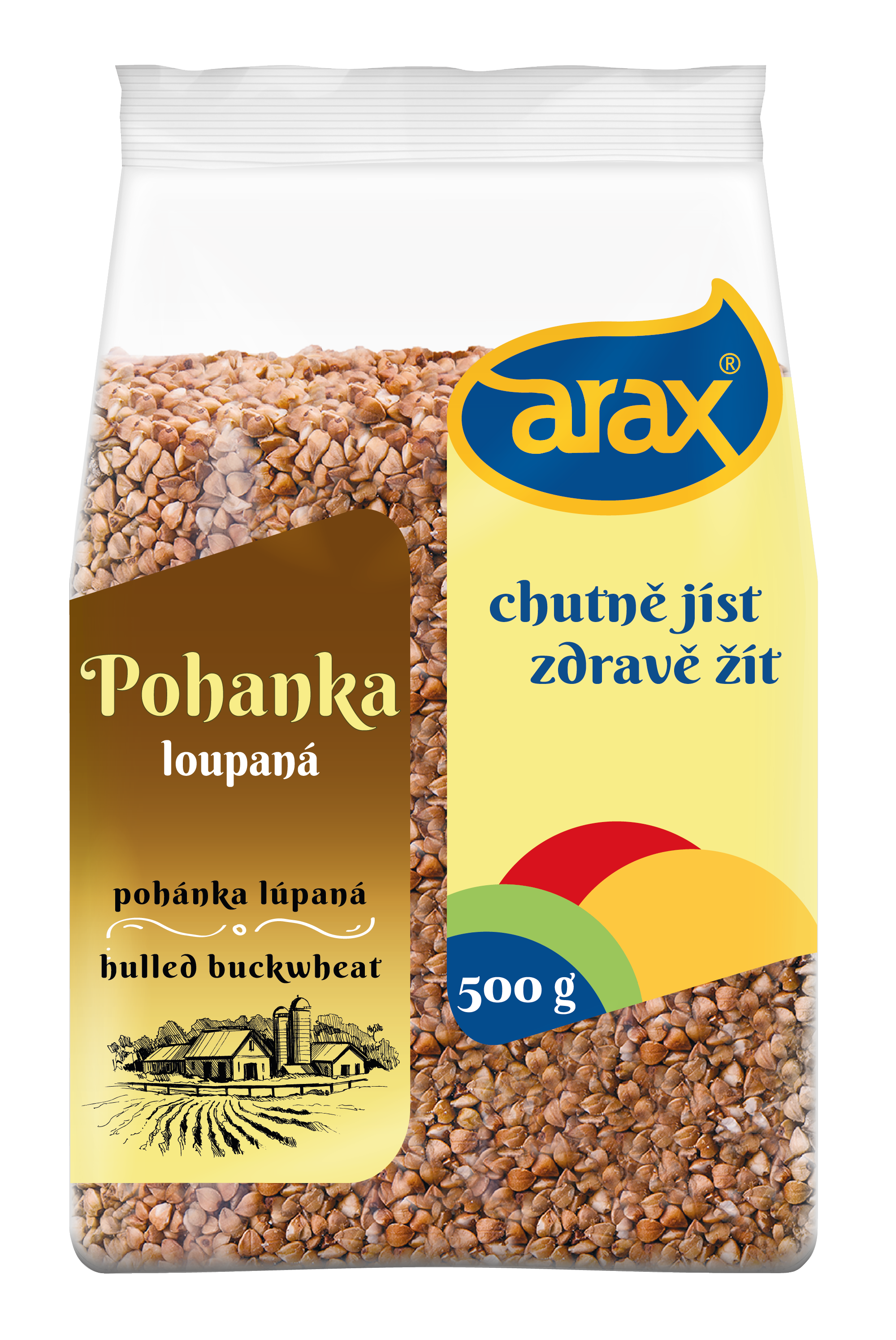 Levně ARAX Pohanka, hnědá 500 g