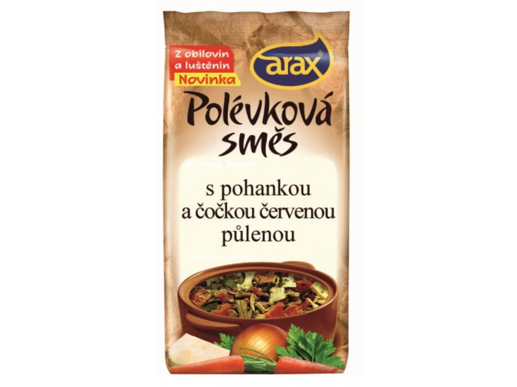 Levně ARAX PS Čočka červená loup. a pohanka 160 g