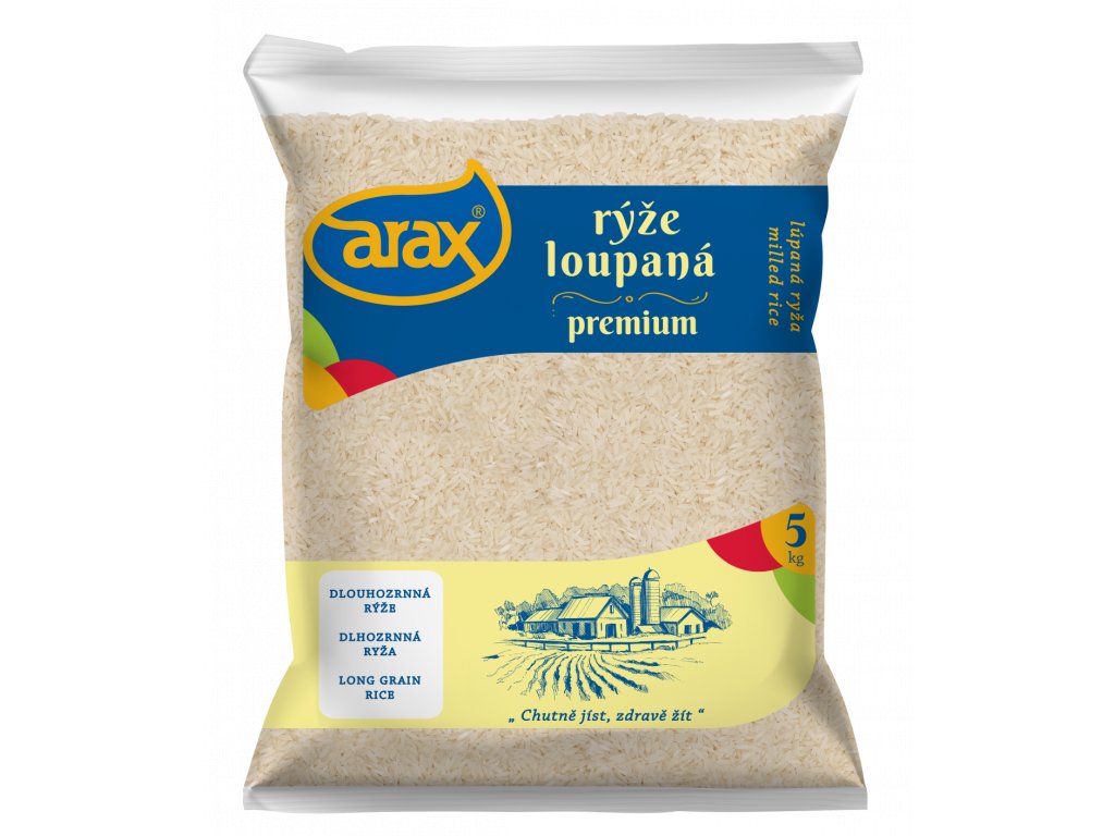 Levně ARAX Rýže bílá dlouhozrnná 5 kg