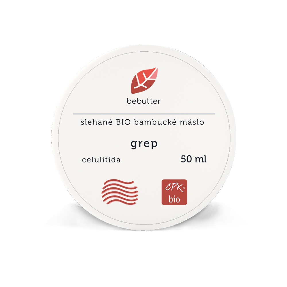 Bebutter Šlehané BIO bambucké máslo grep 50 ml