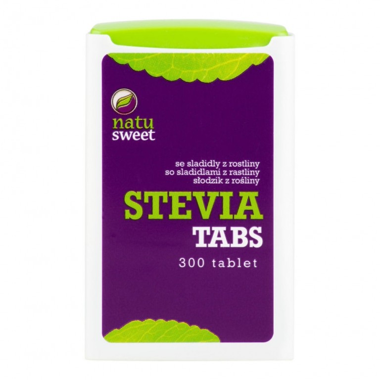 Natusweet Stevia tablety v zásobníku 300 tbl. 18 g