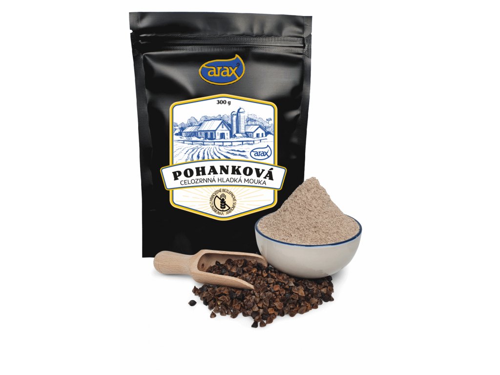 Levně ARAX Mouka pohanková celozrnná hladká nat. 300 g