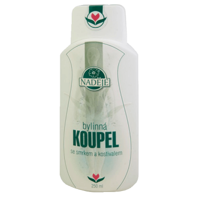 Levně Naděje-byliny NADĚJE-PODHORNÁ Přírodní koupel - klouby, záda 250 ml