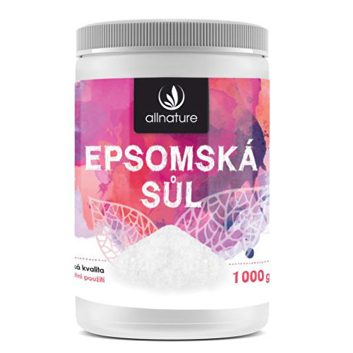 Levně Allnature Epsomská sůl 1000 g Množství: 1000 g