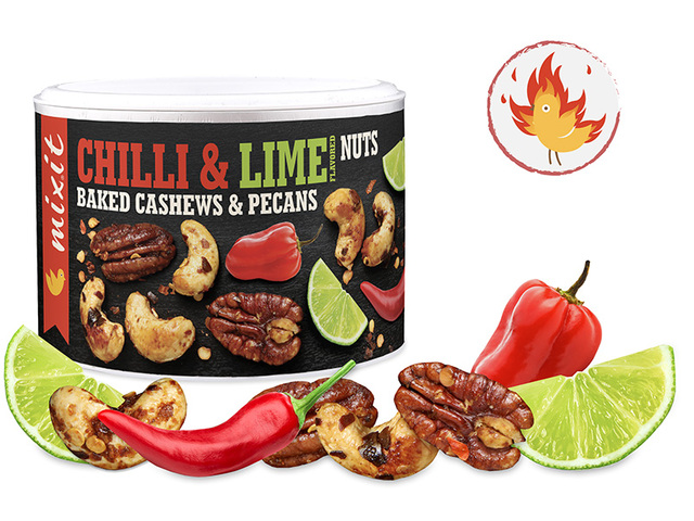 Levně MIXIT Oříšky z pece - Habanero chilli a limetka 150 g