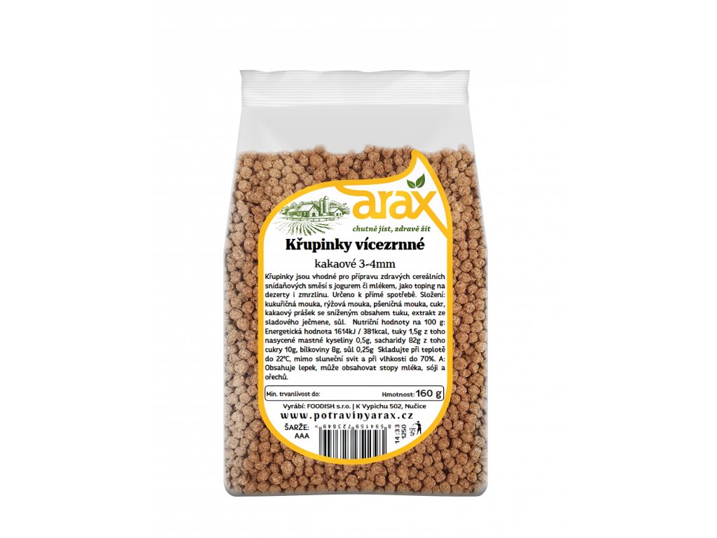 Levně ARAX Křupinky vícezrnné kakaové 160 g