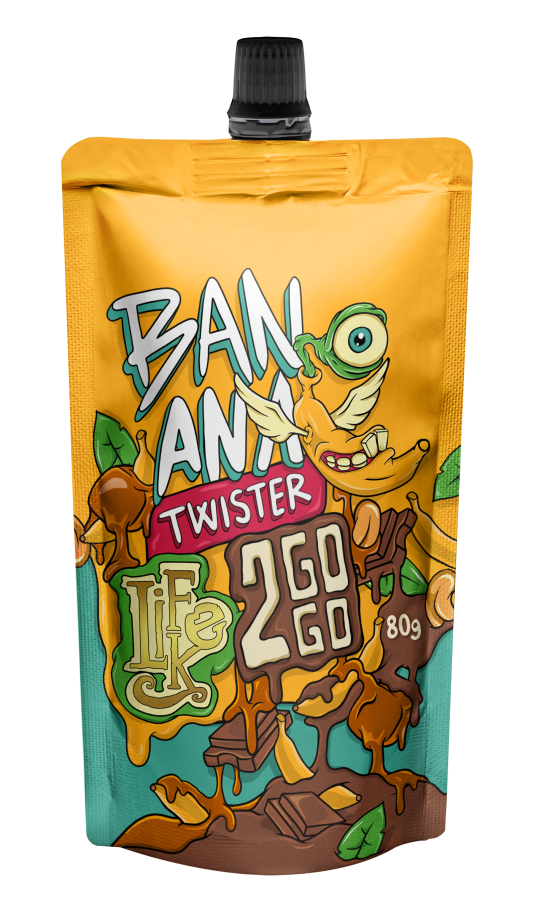 Levně LIFELIKE Twister banana 2GOGO 80g