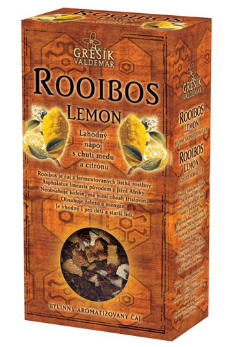GREŠÍK Rooibos Lemon Čaje 4 světadílů krab. 70 g