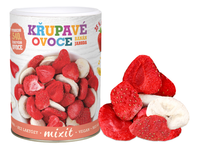 MIXIT Banán Jahoda - Křupavé ovoce 80g MIXIT Banán Jahoda - Křupavé ovoce 80g