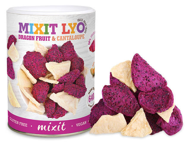 MIXIT Dračí ovoce & Meloun - Křupavé ovoce 80g MIXIT Dračí ovoce & Meloun - Křupavé ovoce 80g