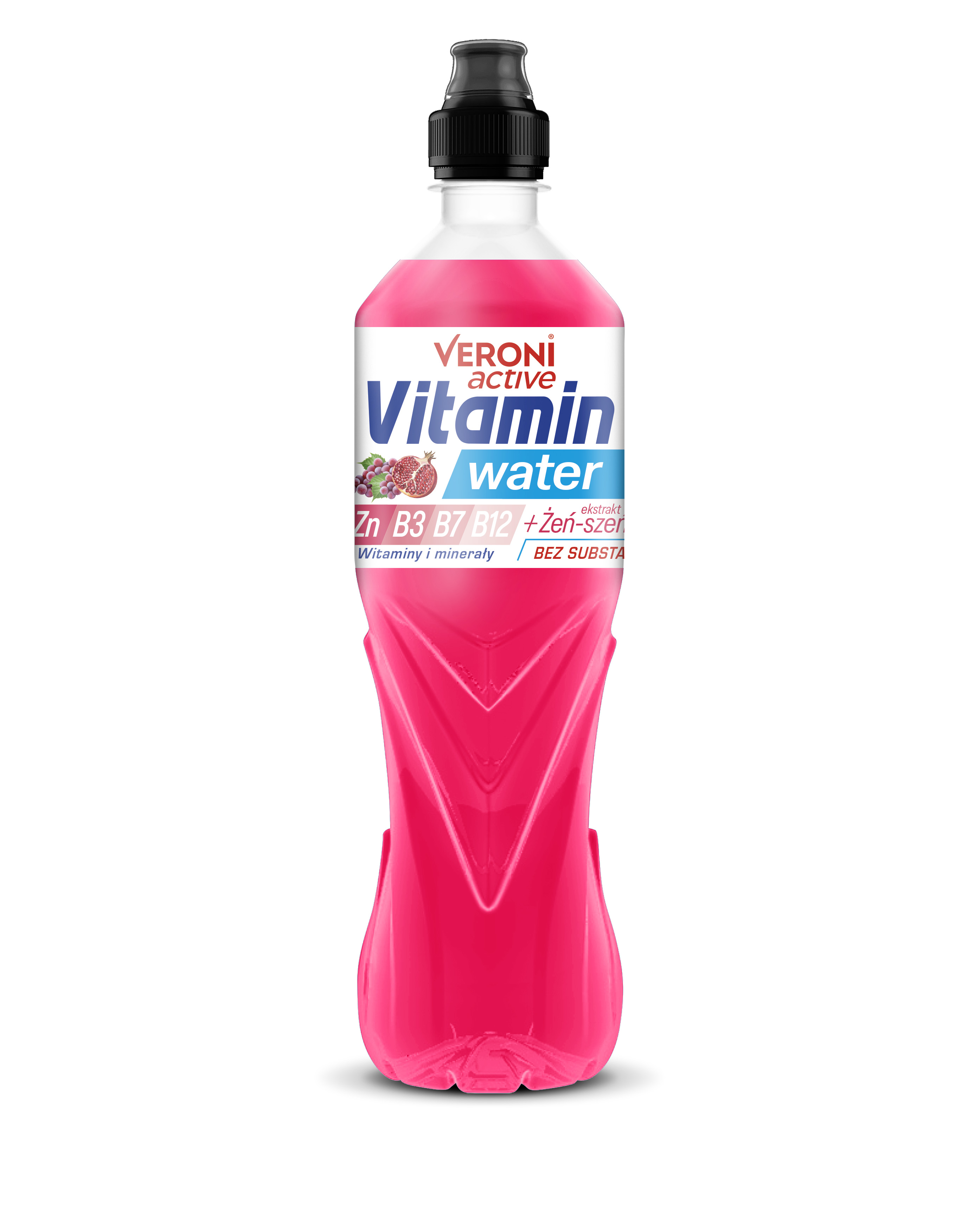 Levně ACTIVE Vitamínová voda s ženšenovým extraktem 700 ml
