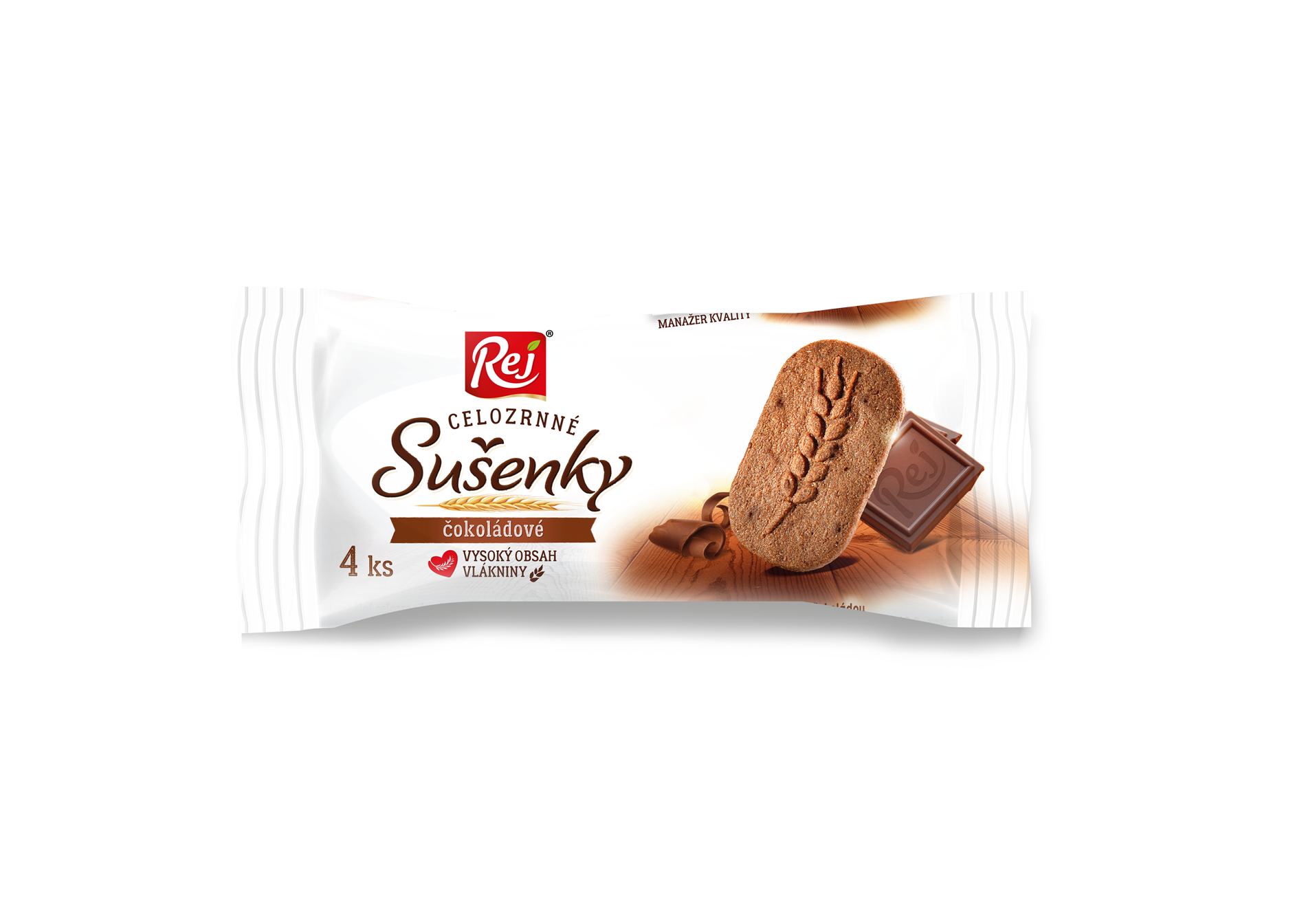 Levně REJ Sušenky celozrnné čokoládové 34 g