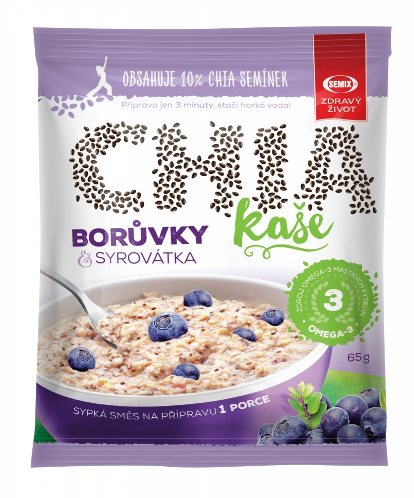 Levně Semix Chia kaše - borůvky, syrovátka 65g