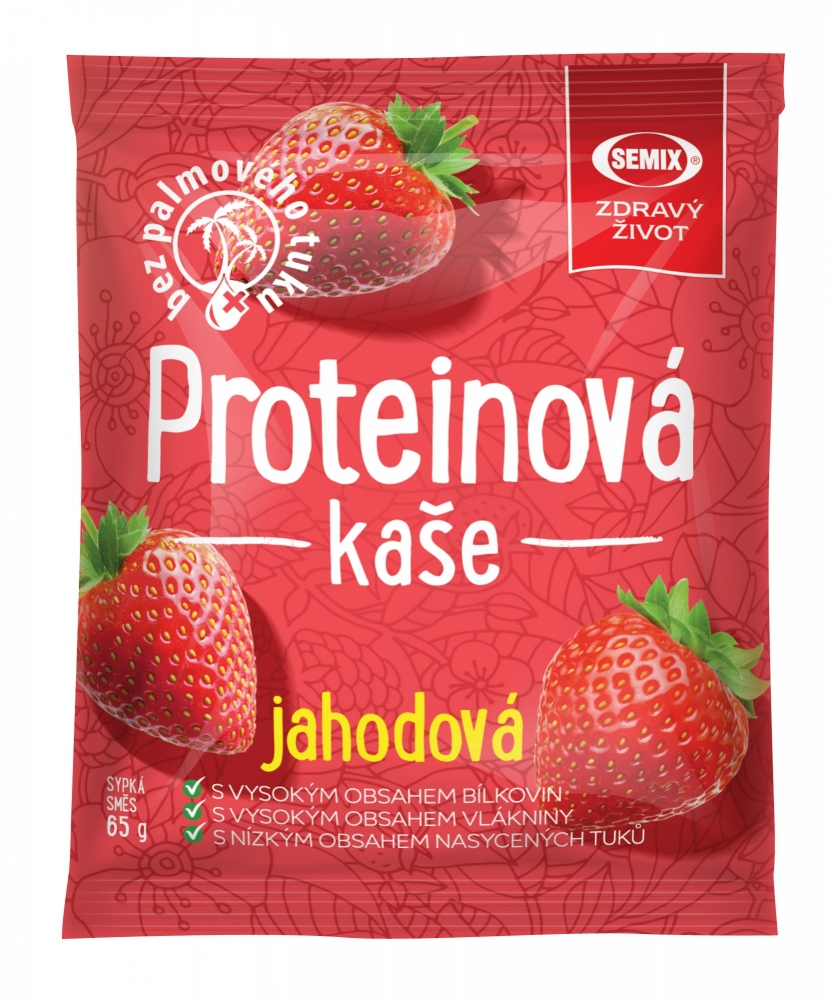 Levně Semix Proteinová kaše JAHODA 65g