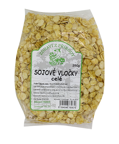 Levně Zdraví z přírody Vločky sojové celé 250g