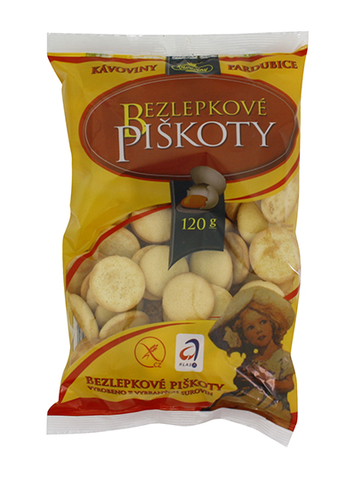 Levně Kávoviny Piškoty bezlepkové 120g