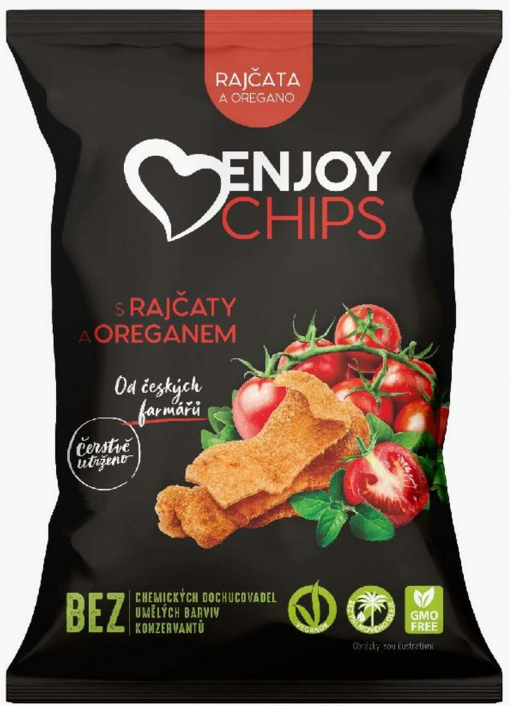 Levně Enjoy Chips SE JOXTY ENJOY CHIPS Bramborové chipsy s rajčaty a oreganem 40 g