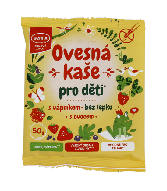 Levně Semix Ovesná kaše pro děti s vápníkem, ovocem BZL 50g