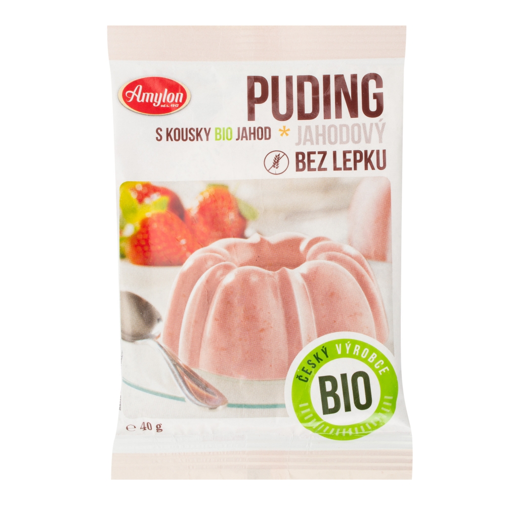 Levně Amylon Pudink jahodový BZL BIO 40g