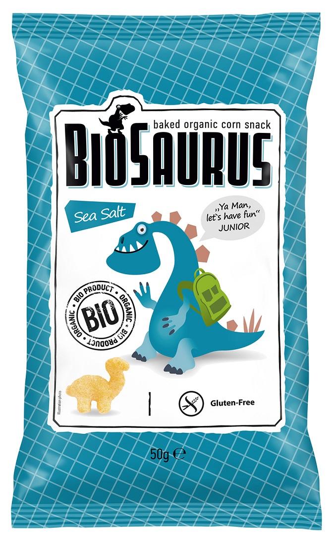 Levně Mclloyd´s McLloyds Biosaurus snack mořská sůl 50 g