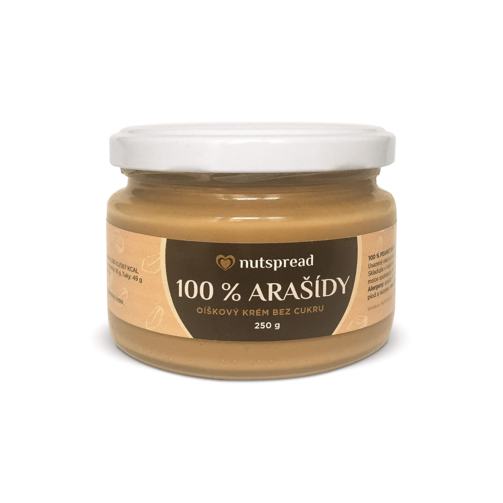 Levně Nutspread 100% arašídové máslo 250 g