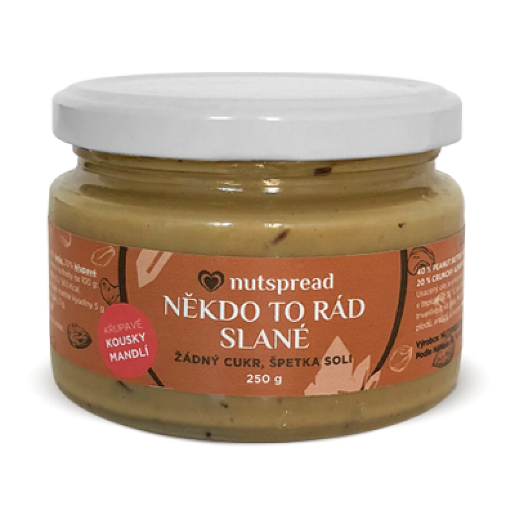 Levně Nutspread Arašídové máslo s kešu, mandlemi a solí 250 g