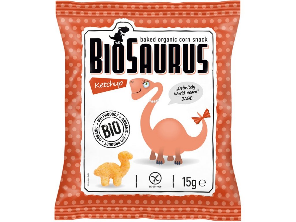 Levně Mclloyd´s McLloyds Biosaurus snack ketchup 15 g