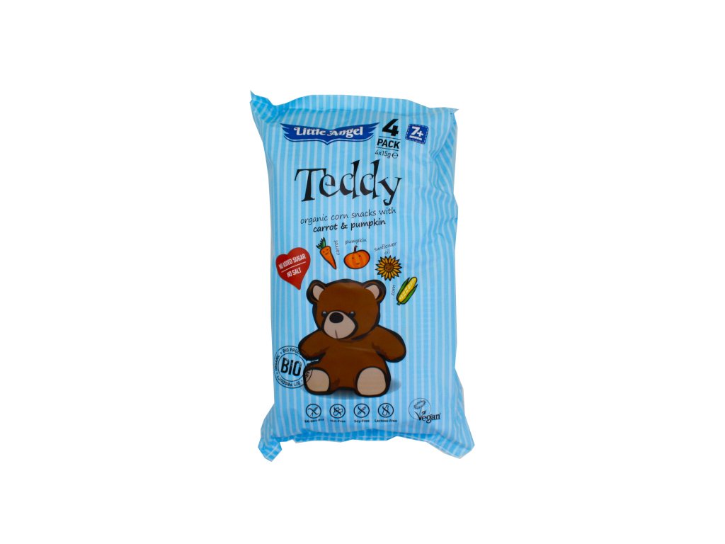 Levně Mclloyd´s McLloyds BIO snack Angel Teddy 4x15 g