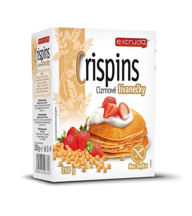 Levně Extrudo Crispins Cizrnové lívanečky 250 g