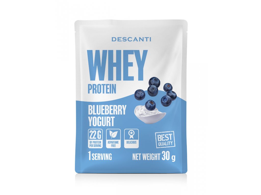 Levně DESCANTI s.r.o Descanti whey protein - blueberry yogurt 30 g